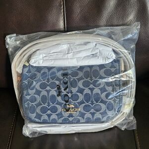 Coach Kailey In Signature Denim Shoulder Crossbody Bag